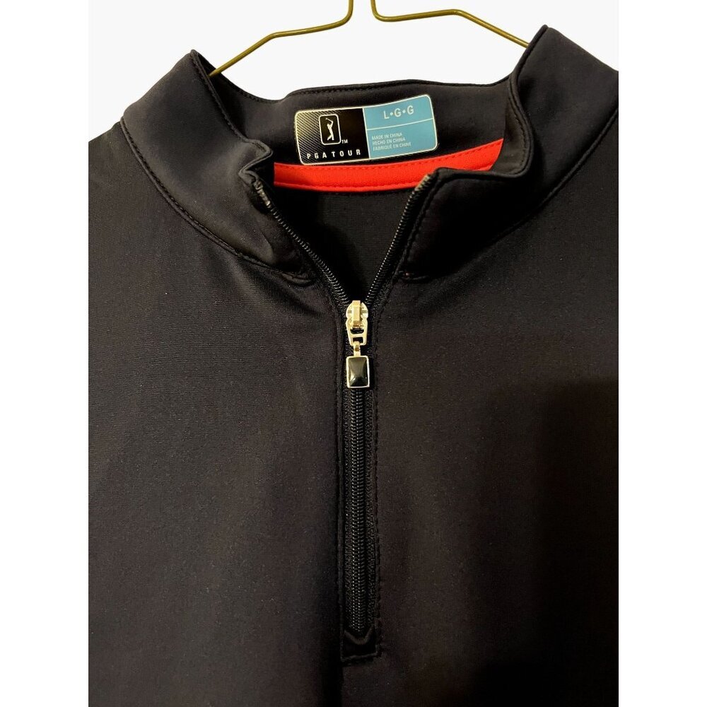 Sleeveless Navy Colorblock Golf Dress with White Waistband - Picture 5 of 8